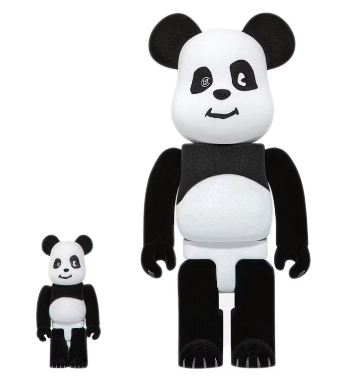 Bearbrick x CLOT Panda 100% & 400% Set