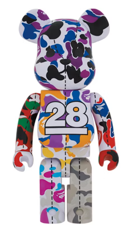 Bearbrick x BAPE 28th Anniversary Camo #2 1000%