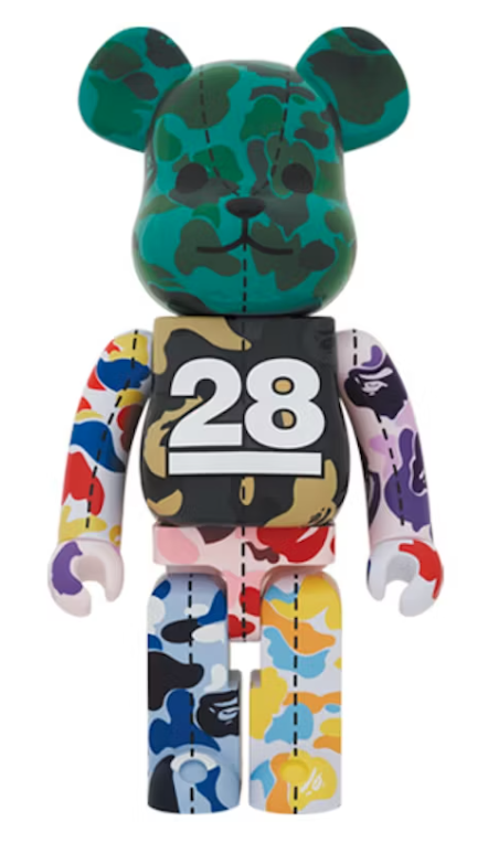 Bearbrick x BAPE 28th Anniversary Camo #4 1000%