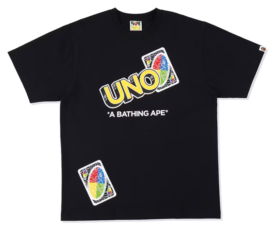 BAPE x Uno Tee Black