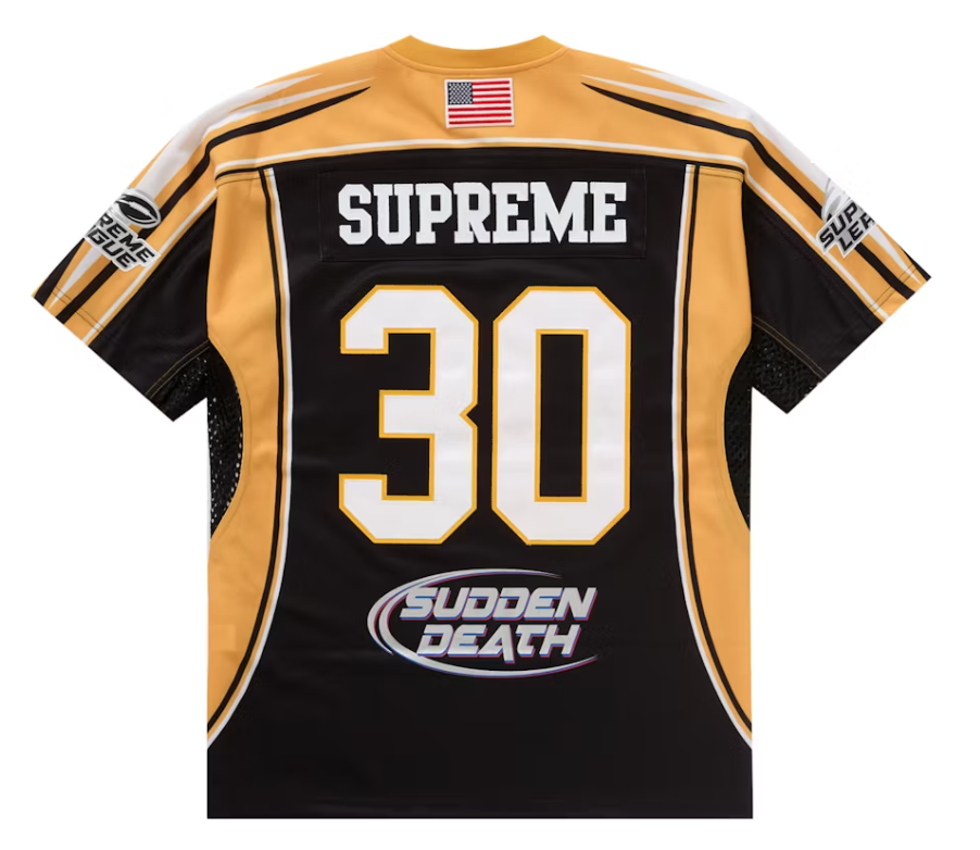 Supreme Sudden Death Football Jersey Black