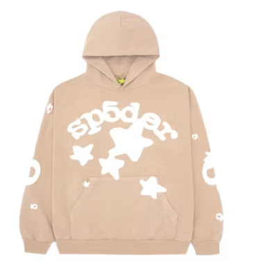 Sp5der Beluga Hoodie Sand