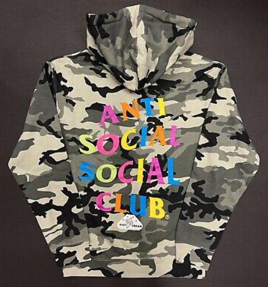 ASSC Hoodie Multi Color Print Camo XL