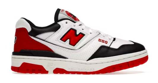 New Balance 550 White Red Black