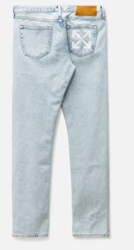 Off-White Single Arrow Bleach Blue Slim Jeans