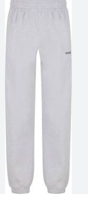 Off-White Diagonal Outline Melange Grey Slim Sweatpants