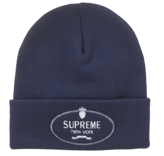Supreme Crest Beanie Navy
