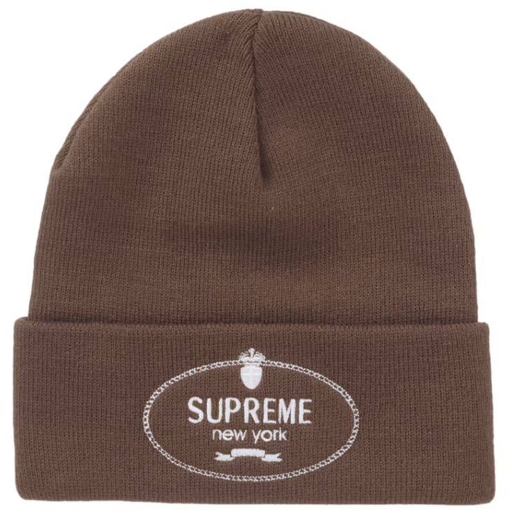 Supreme Crest Beanie Mocha