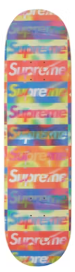 Supreme Distorted Logo Deck Yellow