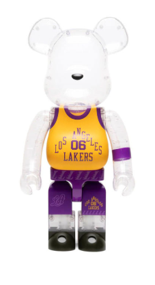 Bearbrick 400% Los Angeles Lakers